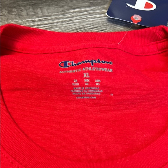 Champion Bold Red Men's Tee - Picture 2 of 4